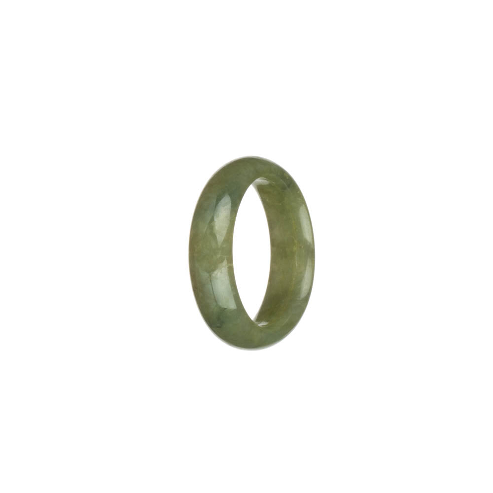 Genuine Green Burmese Jade Band - US 10