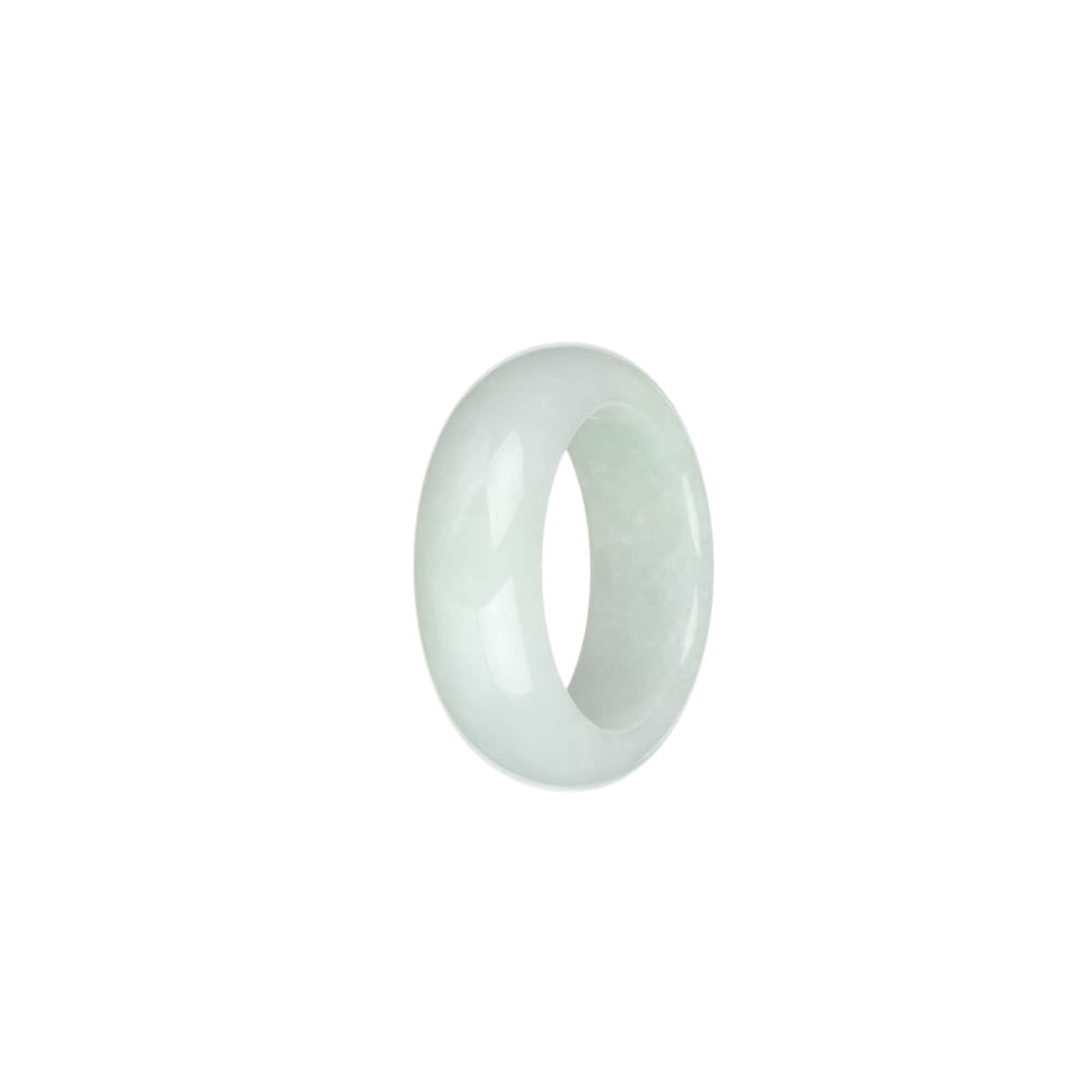 Authentic White Jadeite Jade Ring- US 9.25