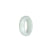 Authentic White Jadeite Jade Ring  - US 9.25