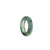 Certified White with Green Patterns Jadeite Jade Ring  - US 9.75