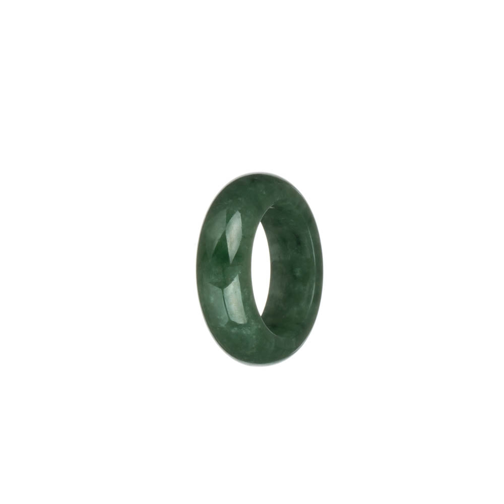 Real Green Burma Jade Ring - US 6.75