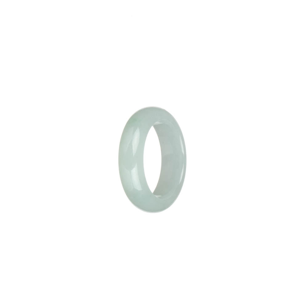 Real White Jadeite Jade Ring - US 6