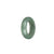 Certified Pale Green Jadeite Jade Band - US 9.25