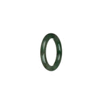 Real Green with Apple Green Patches Burma Jade Band - US 7.5