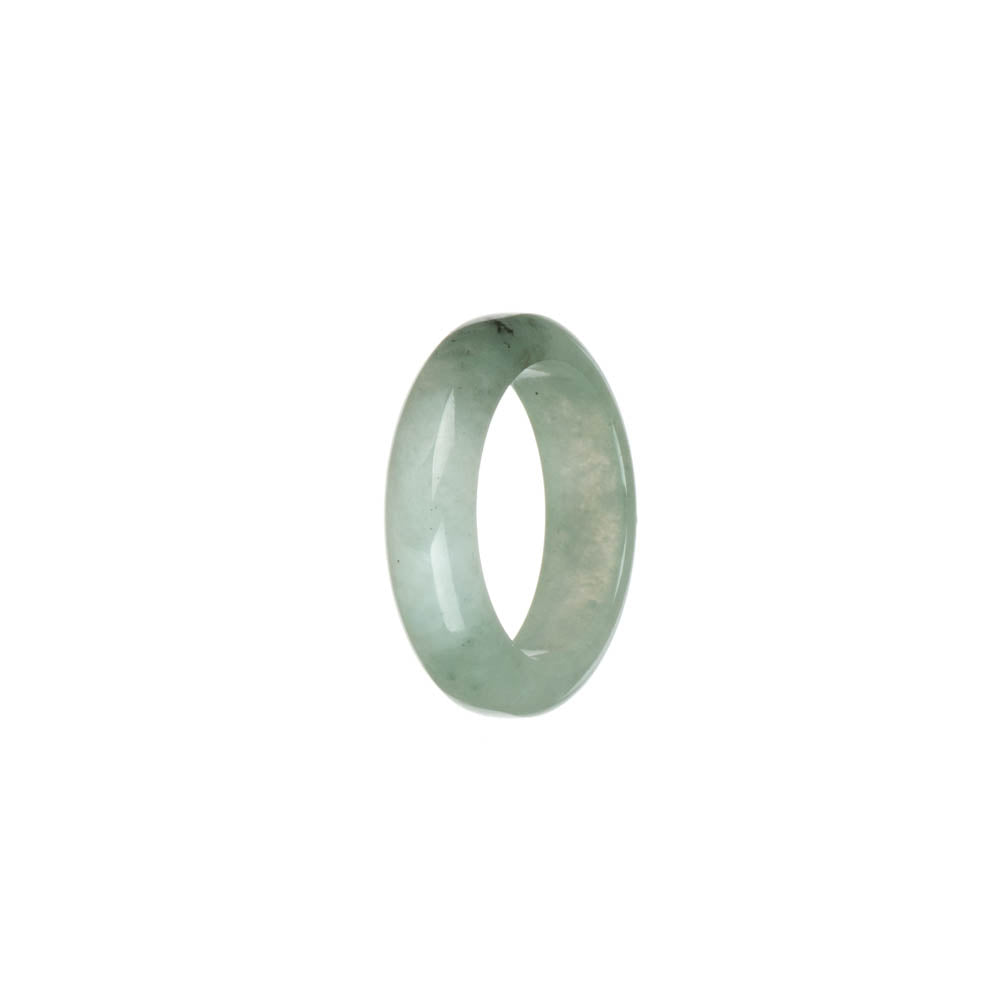 Authentic Pale Green Burmese Jade Ring- US 9.5