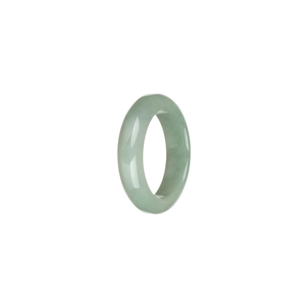 Real Light Green Burma Jade Ring- US 9.5