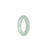 Genuine White Burma Jade Ring - US 9.5