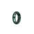 Certified Grey with Dark Green Pattern Jade Ring  - US 8.25