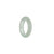 Authentic Greenish White Jade Ring - US 8.25