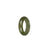 Real Olive Green Jade Ring  - US 7.75