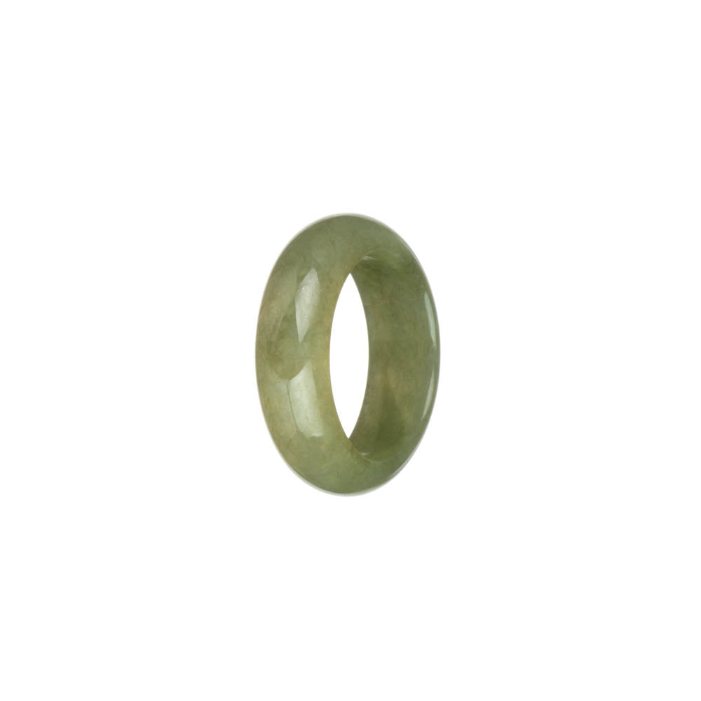 Authentic Green and Olive Green Jade Ring- US 9.25