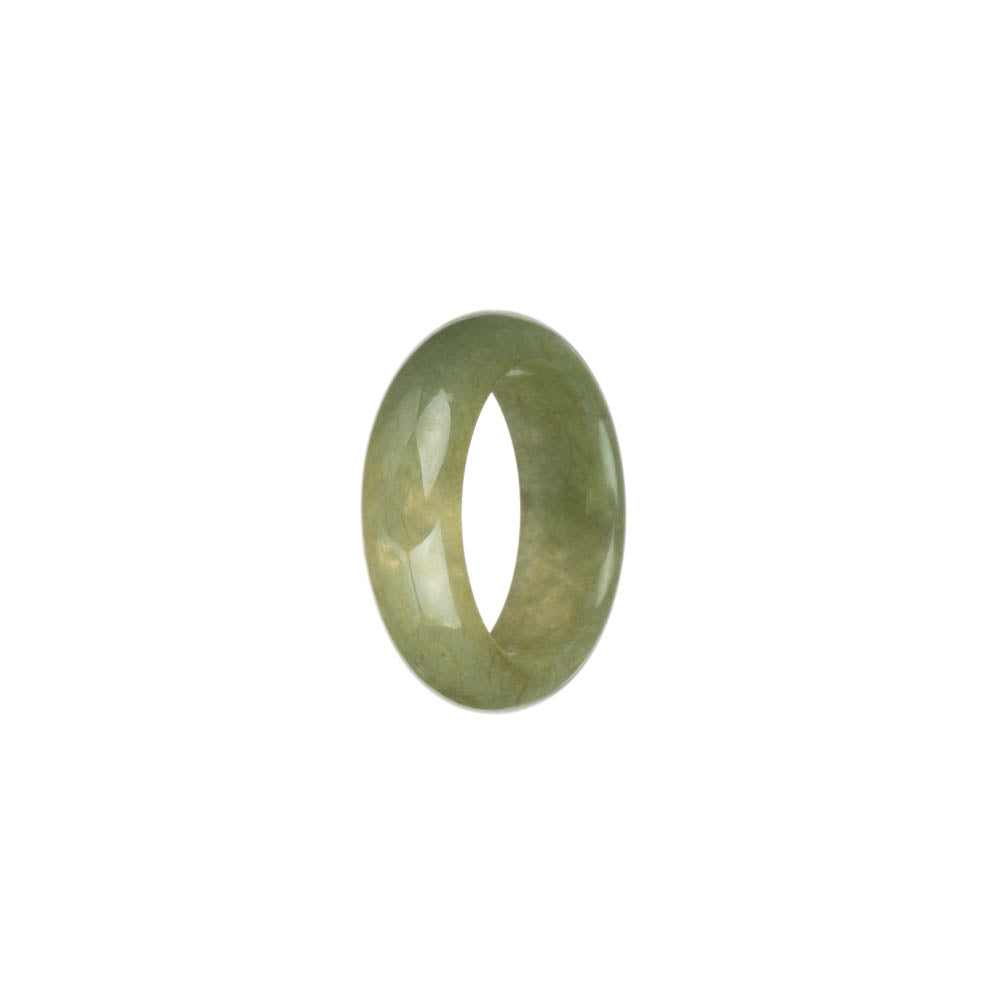 Authentic Green and Olive Green Jade Ring- US 9.25