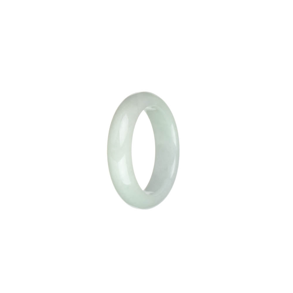 Genuine White Jadeite Jade Ring - US 9.75