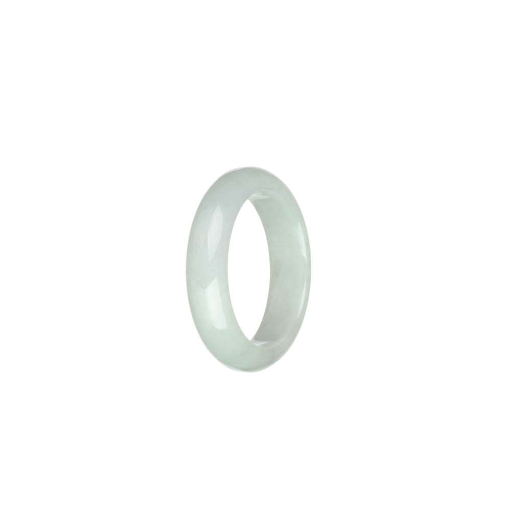 Genuine White Jadeite Jade Ring - US 9.75