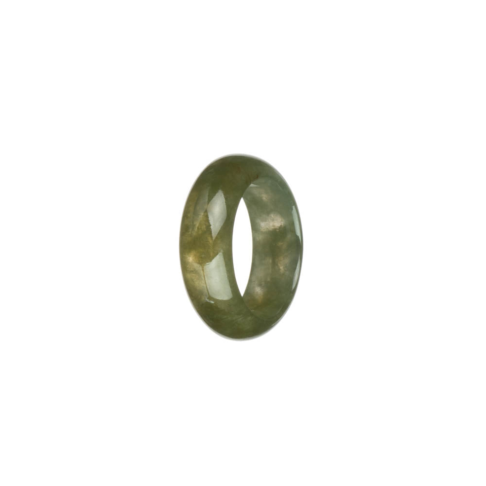 Real Olive Green Jade Band - US 7.5