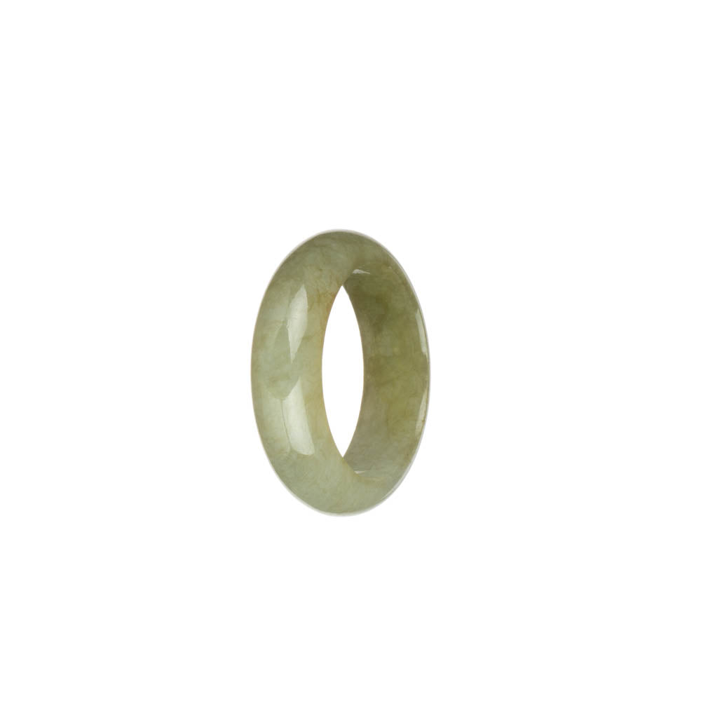 Genuine Olive Green Jadeite Jade Ring- US 9.75