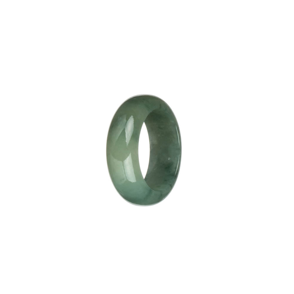 Genuine Green Burma Jade Ring- US 8