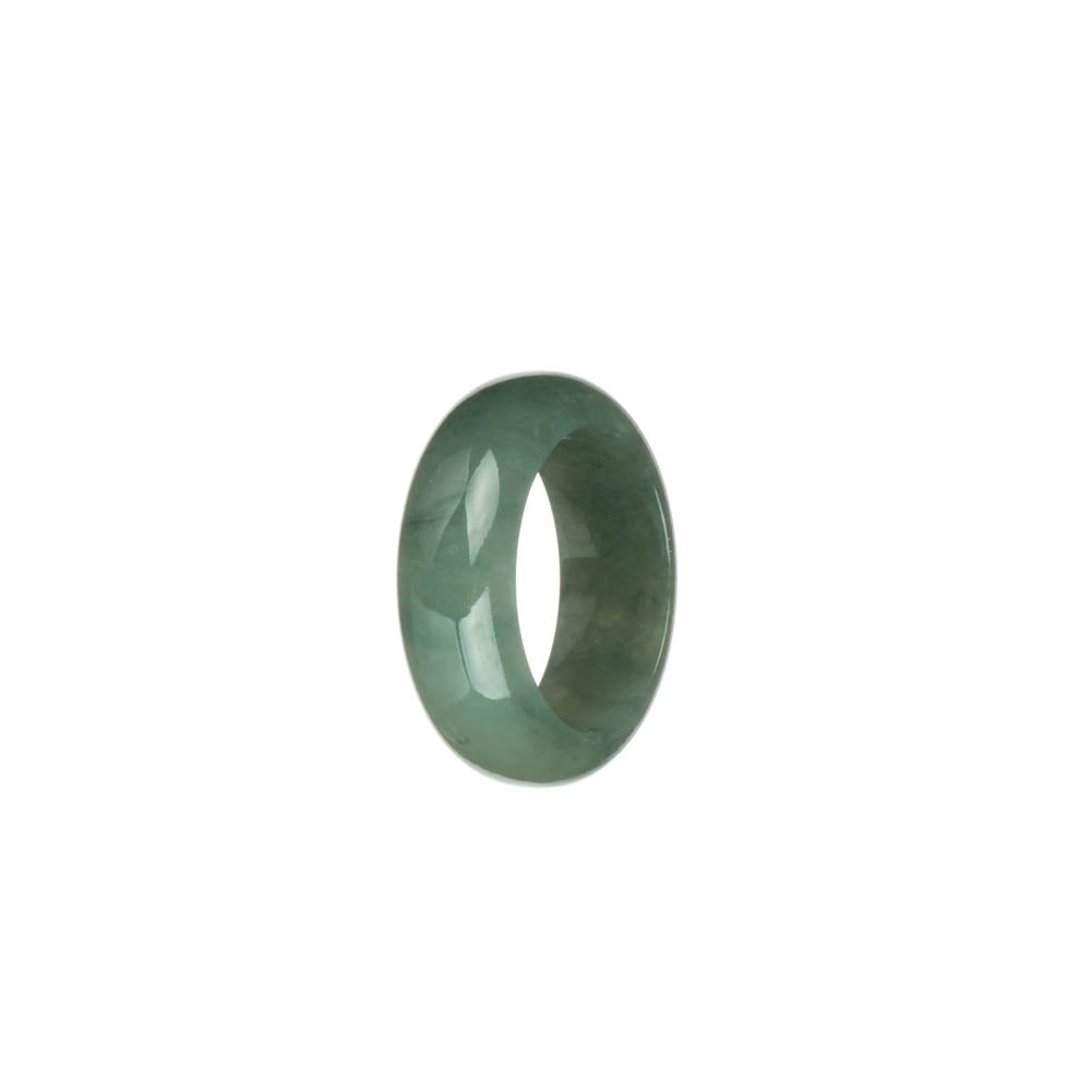 Genuine Green Burma Jade Ring- US 8