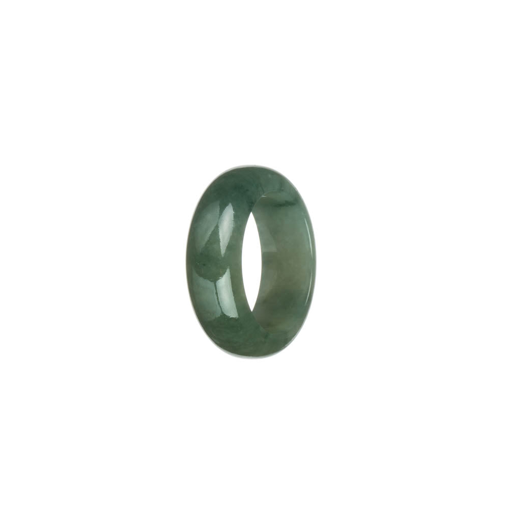 Genuine Green Burma Jade Ring- US 8