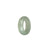 Genuine Pale Green Jade Ring  - US 8.25