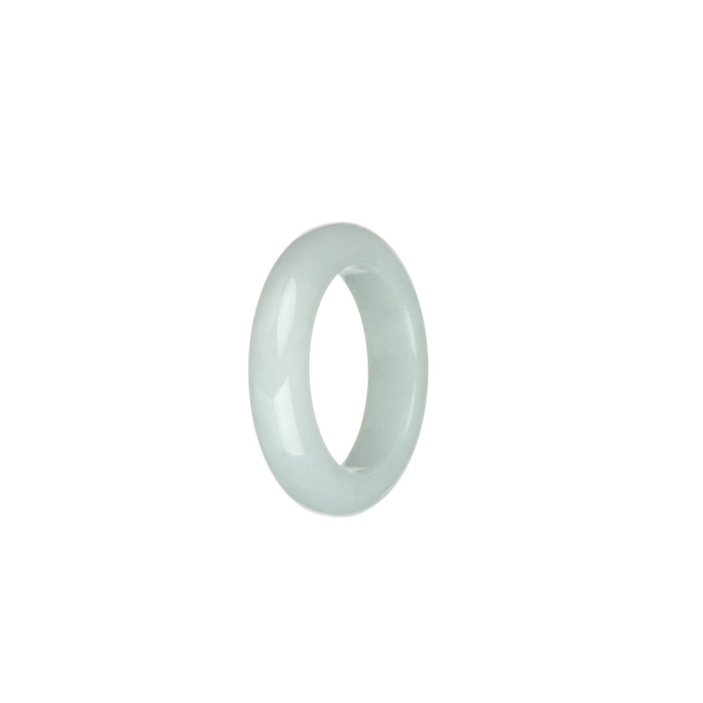 Real White Jadeite Jade Ring - US 9.5