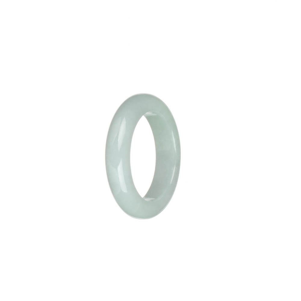 Real White Jadeite Jade Ring - US 9.5