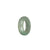 Authentic Light Green with Imperial Green Spot Jade Ring - US 8.25
