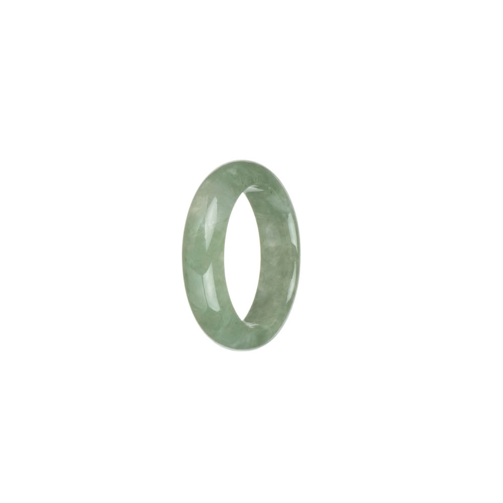 Authentic Icy Green Jade Band - US 8.5