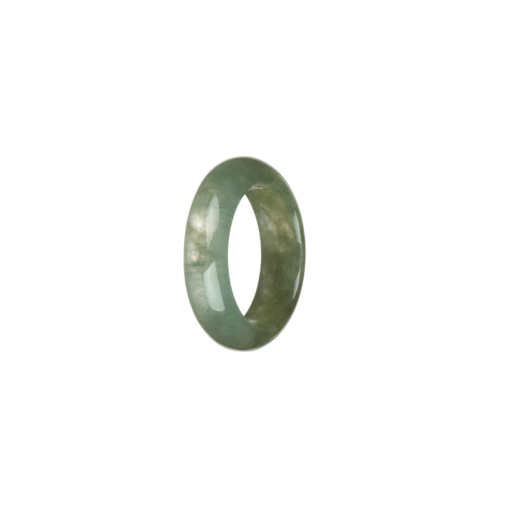 Authentic Icy Green Burma Jade Band - US 8