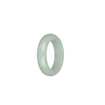 Genuine White Burma Jade Band - US 9.5