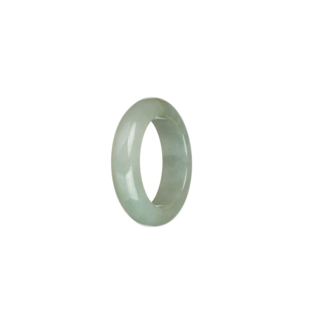 Certified Light Green Burma Jade Ring - US 9.5