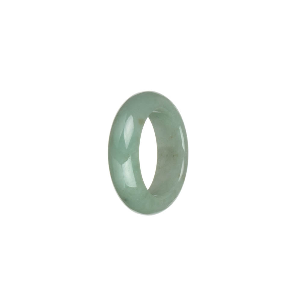 Genuine Light Green Burmese Jade Ring- US 9.25