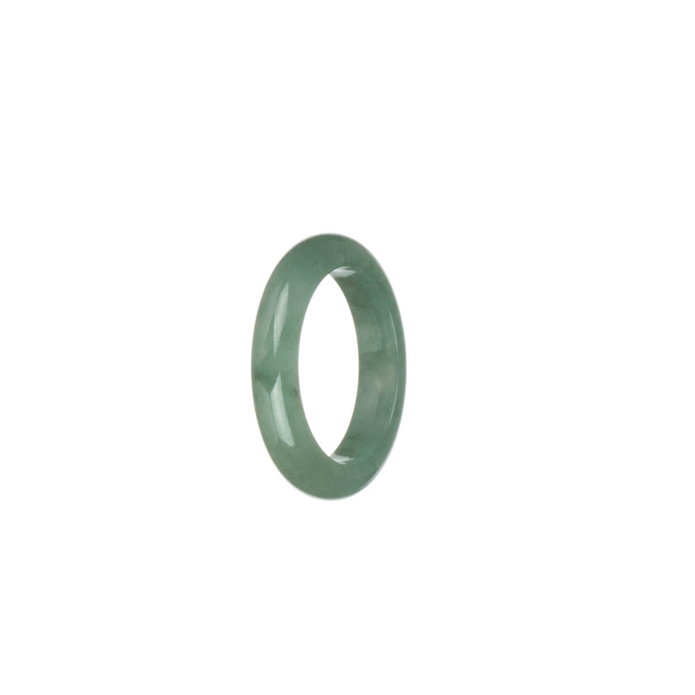 Real Green Burmese Jade Ring- US 8.5