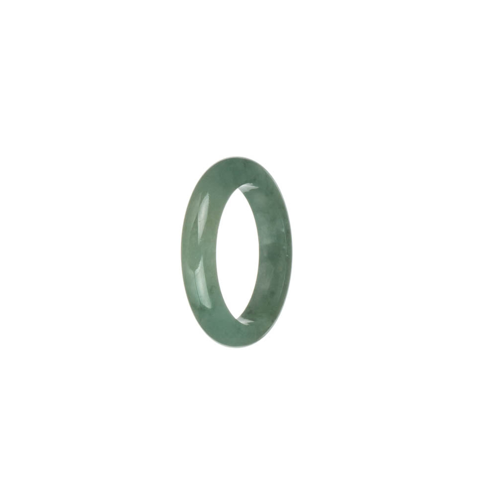 Real Green Burmese Jade Ring- US 8.5
