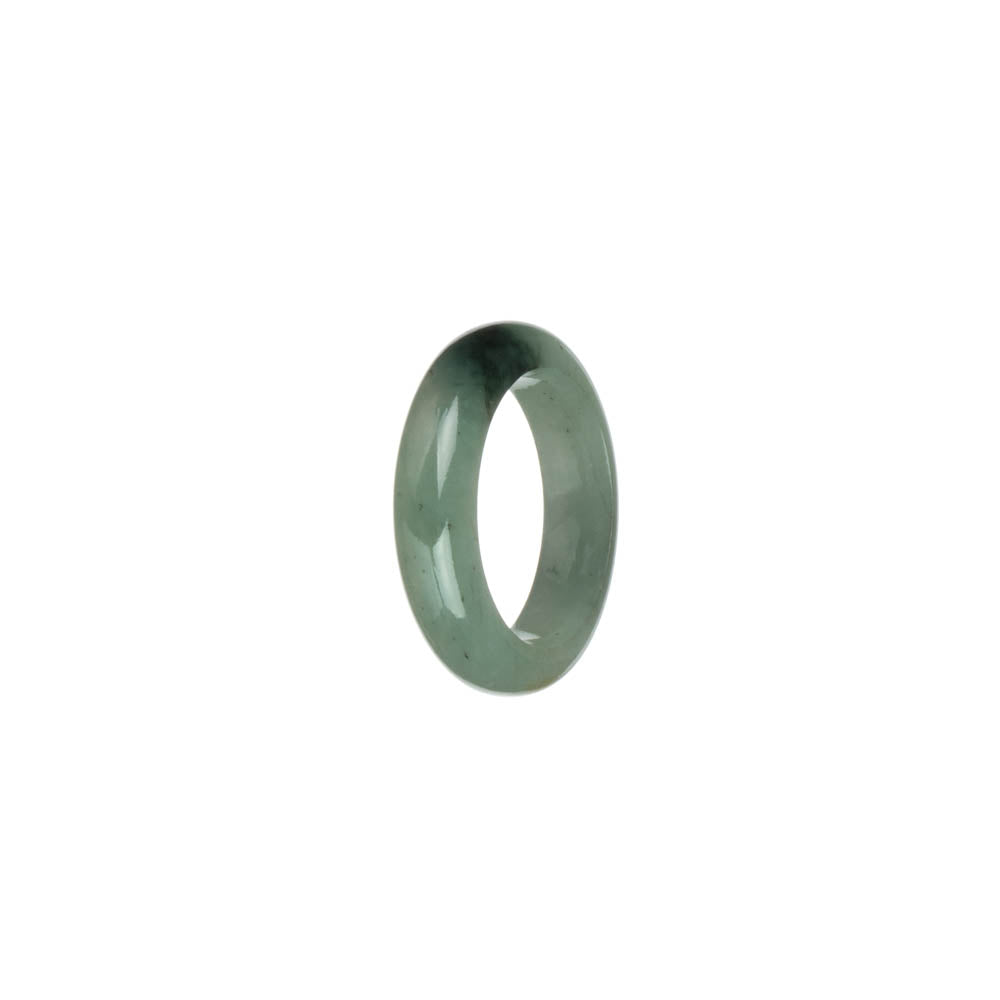 Certified Light Green with Deep Green Jade Ring- US 7.5