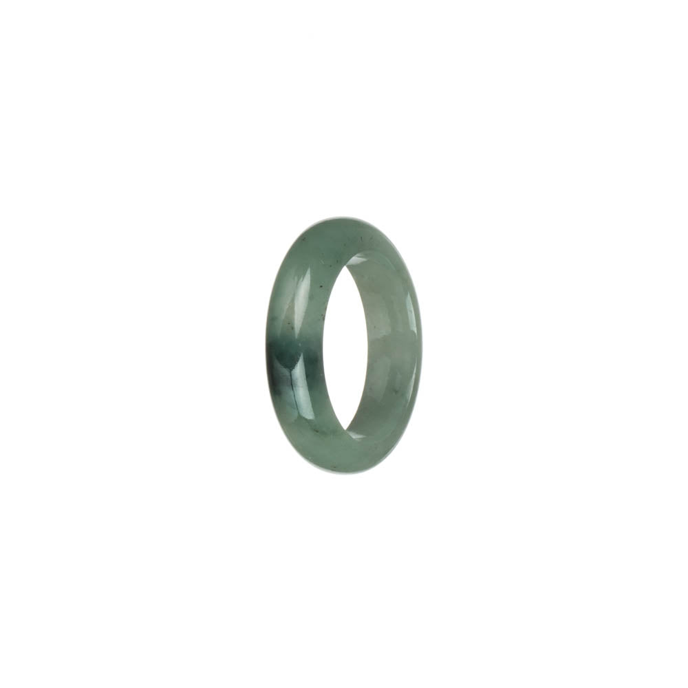 Certified Light Green with Deep Green Jade Ring- US 7.5
