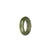 Authentic Olive Green Jade Band - US 7.5