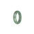 Genuine Green Burmese Jade Ring - US 9.5