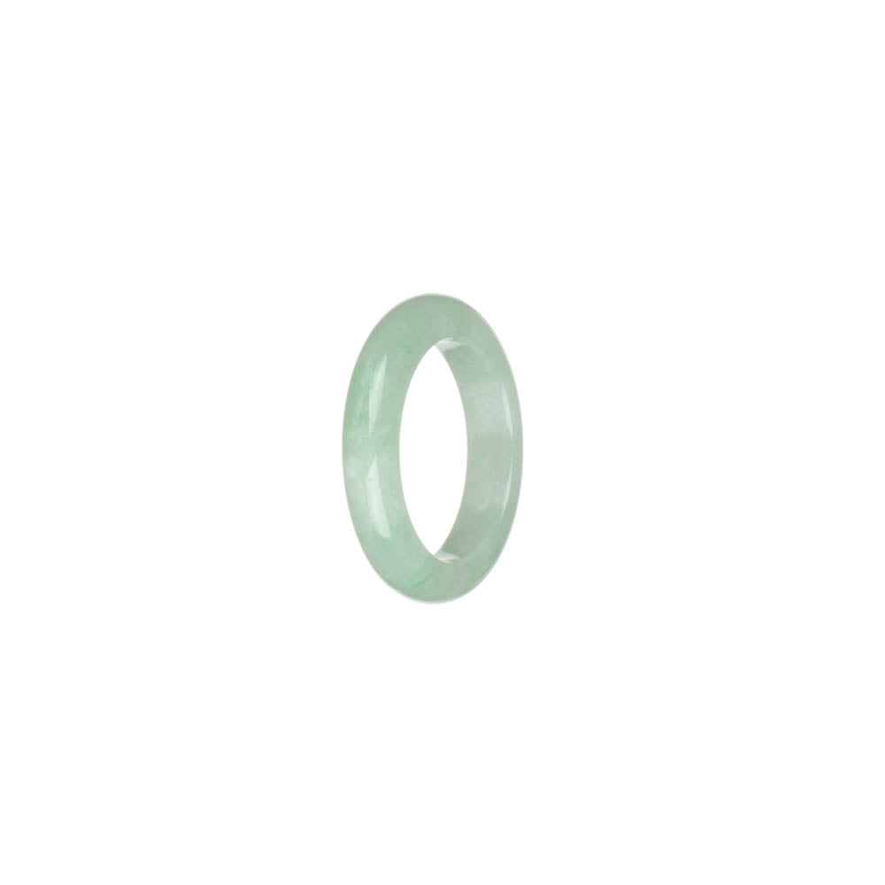 Certified Light Green with White Jade Band - US 6