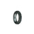 Authentic Black Jade Ring - US 9.5