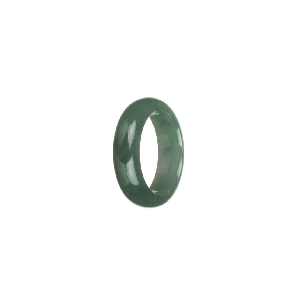 Authentic Green Burma Jade Band - US 8.5