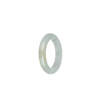 Certified White Burma Jade Band - US 9.5