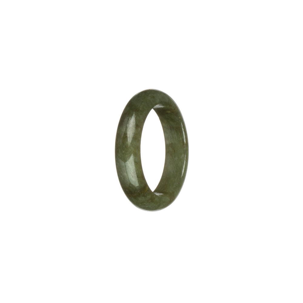 Certified Olive Green Jade Band - US 10