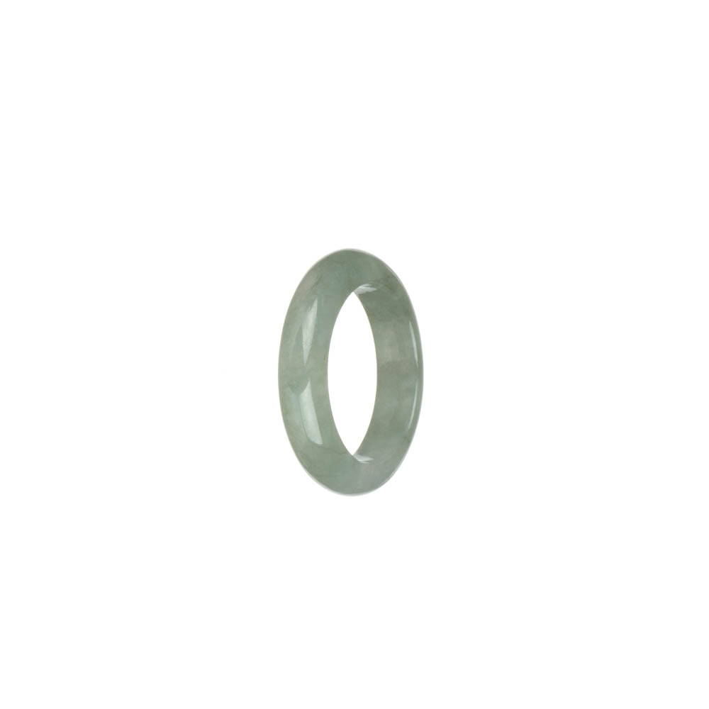 Certified Icy Pale Green Jadeite Jade Ring - US 6