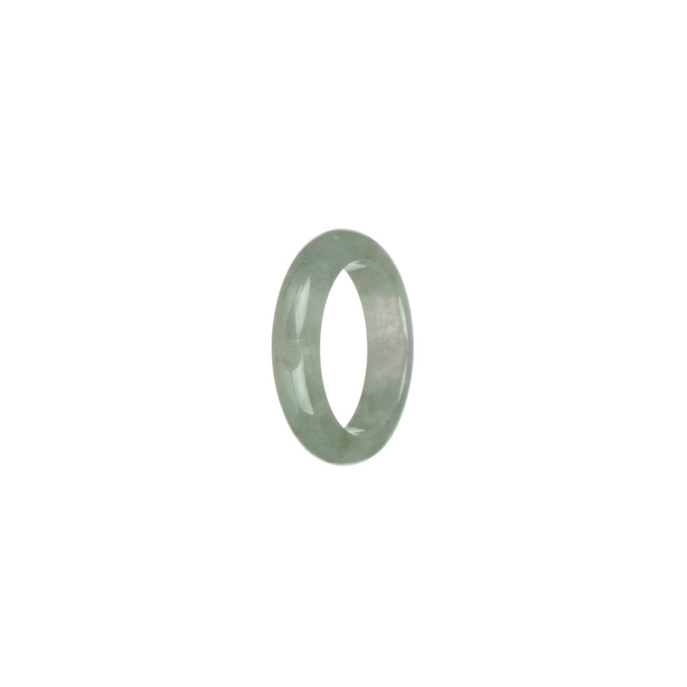 Certified Icy Pale Green Jadeite Jade Ring - US 6