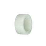 Genuine White with Pale Green Burmese Jade Band - US 12