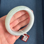 62.8mm Light Green Jade Bangle Bracelet