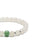 Aura Snow Jade Bracelet with Burmese Green Jade