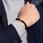 The Solitaire Bracelet with Black Fei Cui Jade