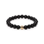 The Solitaire Bracelet with Black Fei Cui Jade